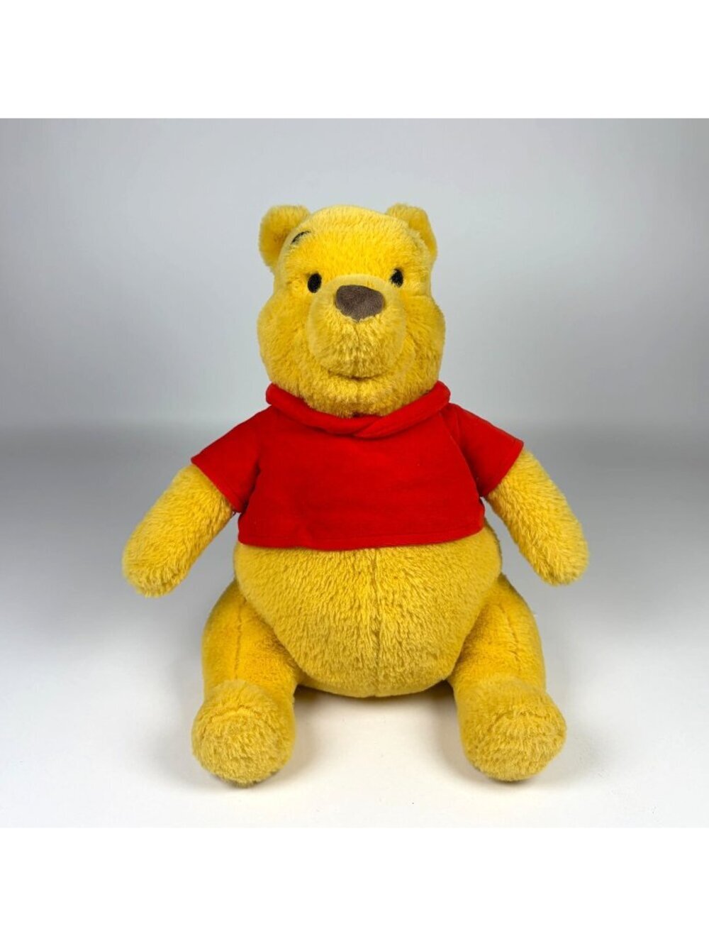 Disney Store Winnie The Pooh Plush Bear Stuffed Animal 12" Tall Sitting